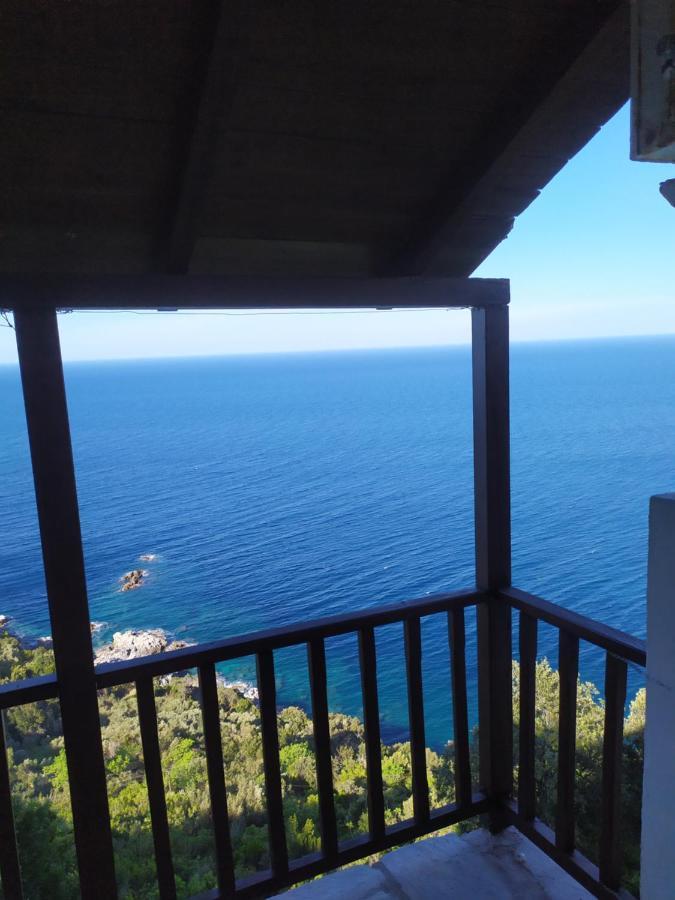 טסגרדה Triple Studio Room With The Most Beatifull View In Mylopotamos מראה חיצוני תמונה
